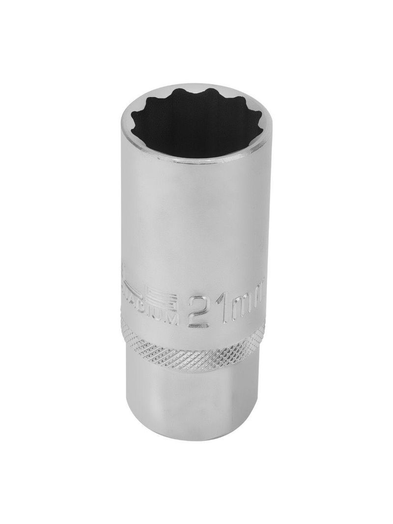 Soquete Vela 1/2'' 21mm Crv Hexagonal Stels Automotivo