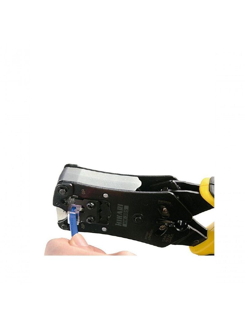Testador De Cabos De Rede E Alicate De Crimpar Hikari Hk-305