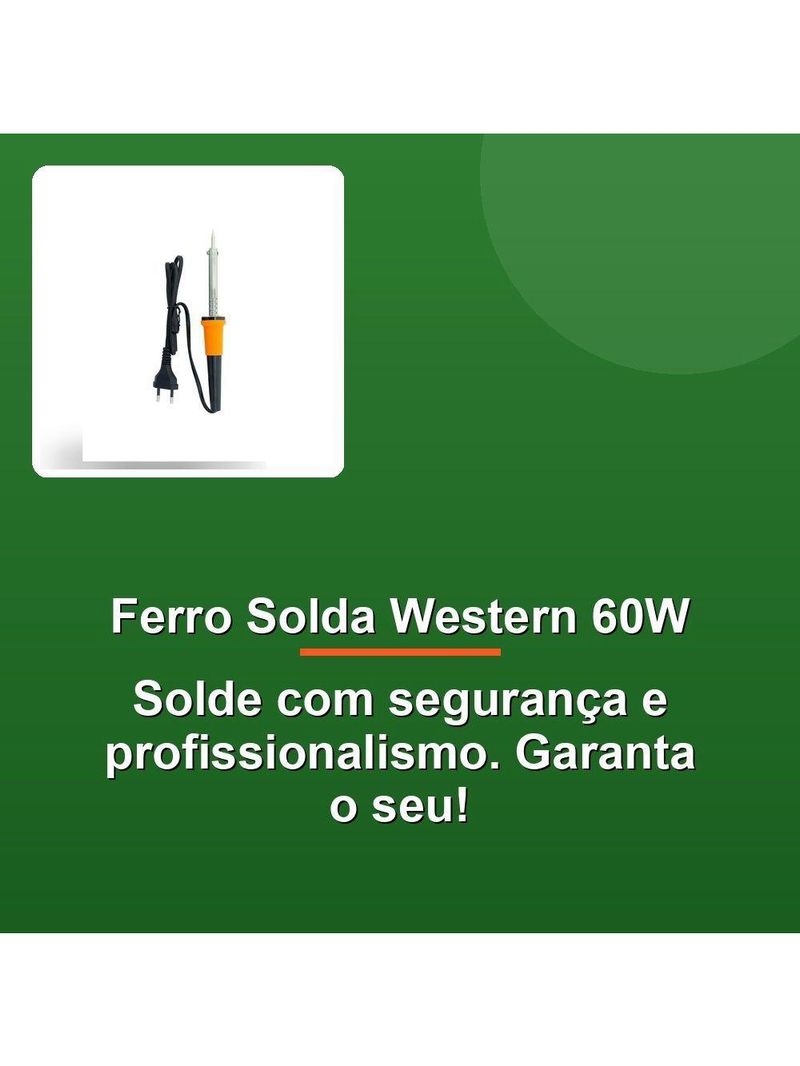Ferro De Solda Western 60W 220V