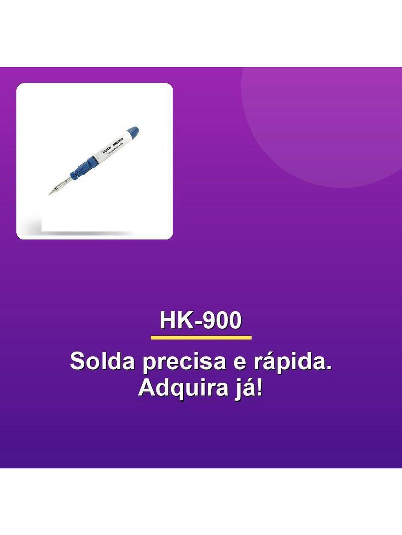 Ferro De Soldar Gás Hikari Hk-900 100W