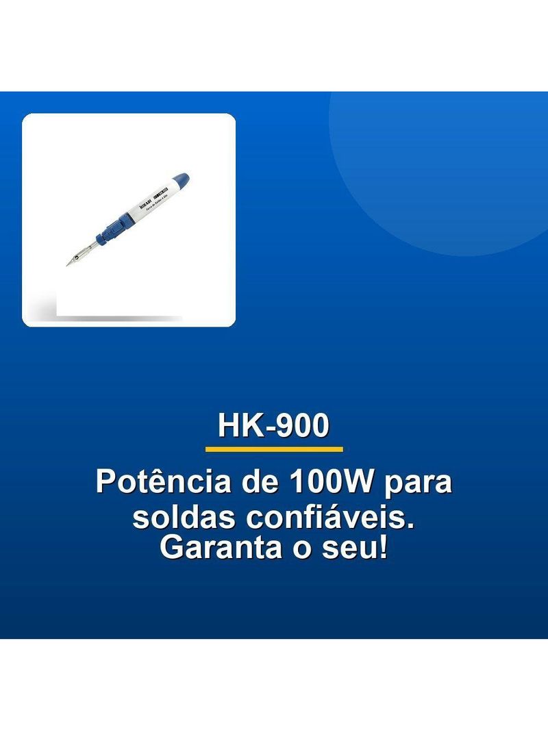 Ferro De Soldar Gás Hikari Hk-900 100W