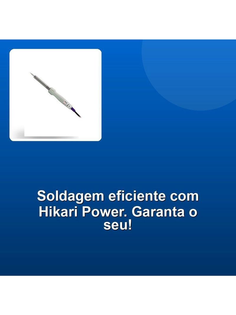 Ferro De Solda Hikari Power 34w 220V