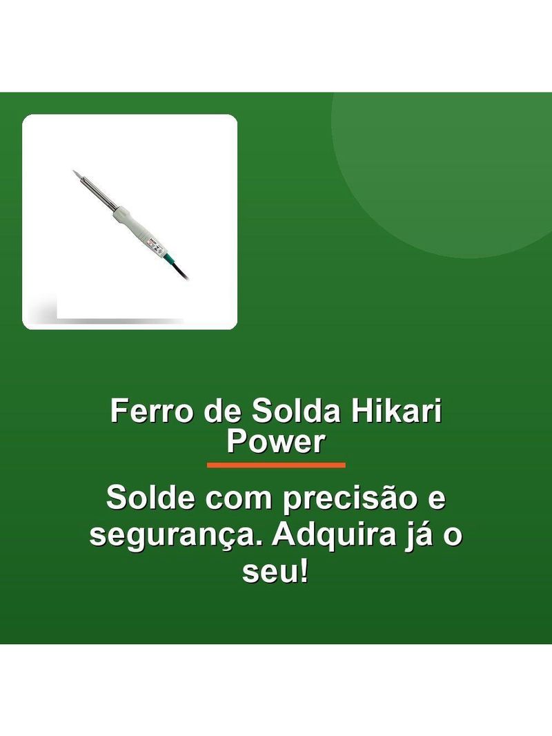Ferro De Solda Hikari Power 50W 110V