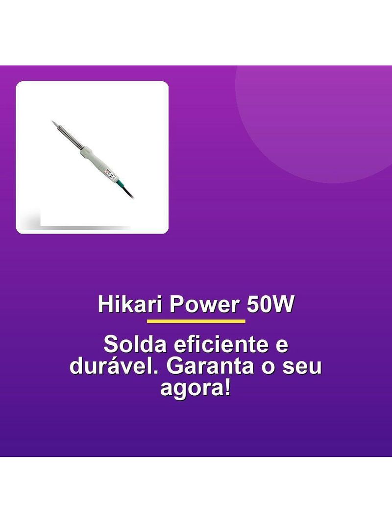 Ferro De Solda Hikari Power 50W 110V