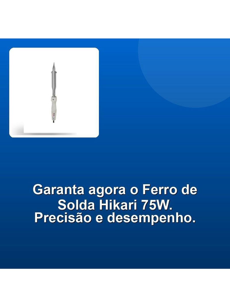 Ferro De Solda Hikari 75w 110V
