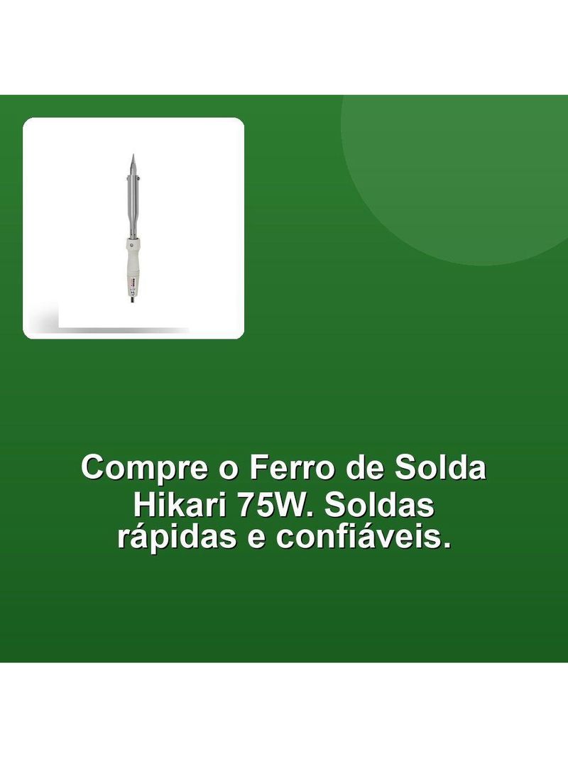 Ferro De Solda Hikari 75w 110V