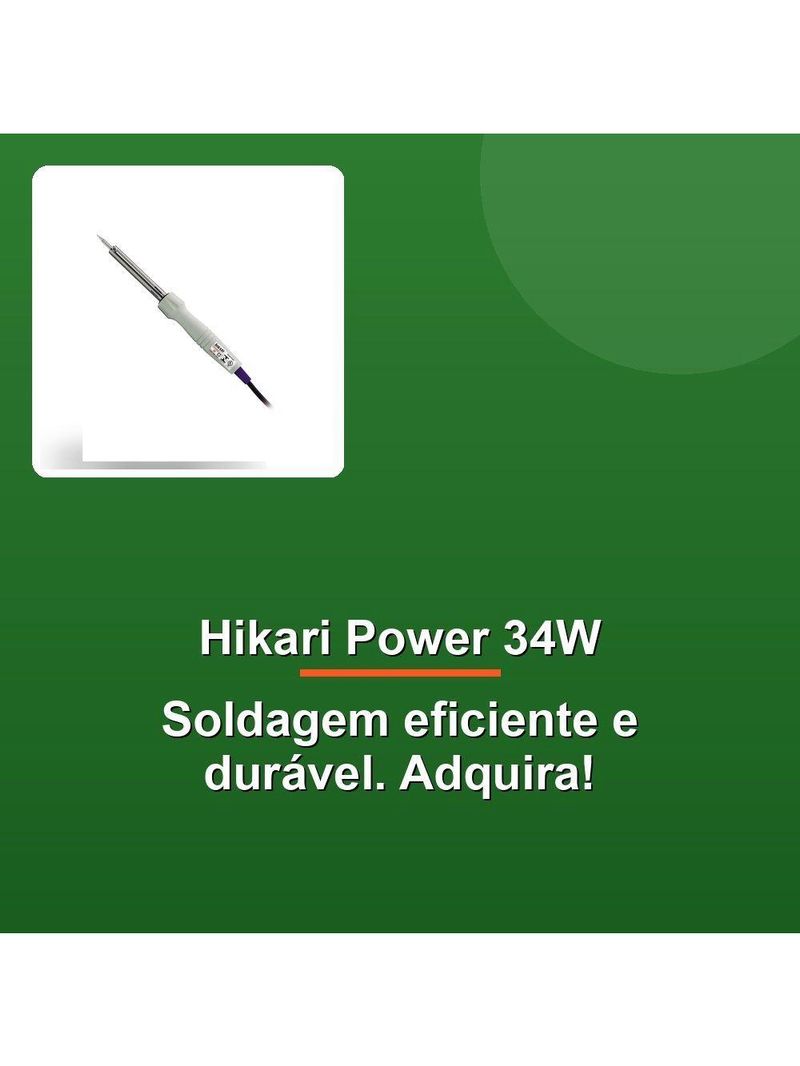 Ferro De Solda Hikari Power 34w 110V