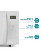 Micro-ondas Philco 28L Branco Pintura Limpa Fácil PMO30B 110V