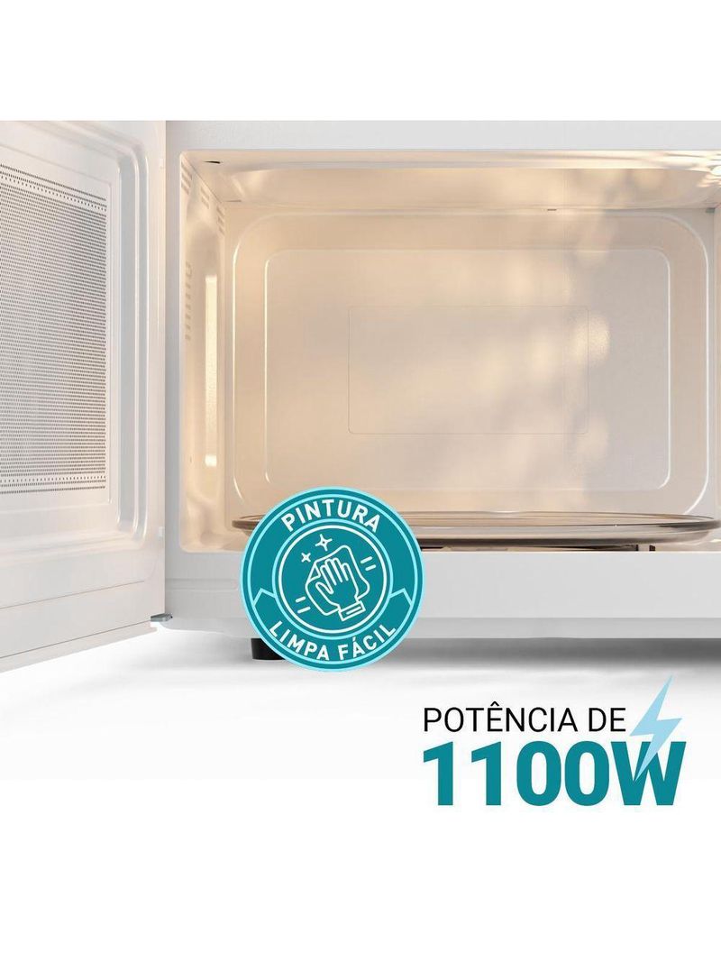 Micro-ondas Philco 28L Branco Pintura Limpa Fácil PMO30B 110V