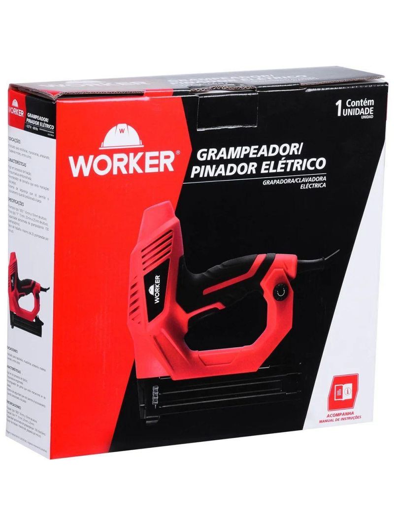 Grampeador Pinador Elétrico 127v Worker