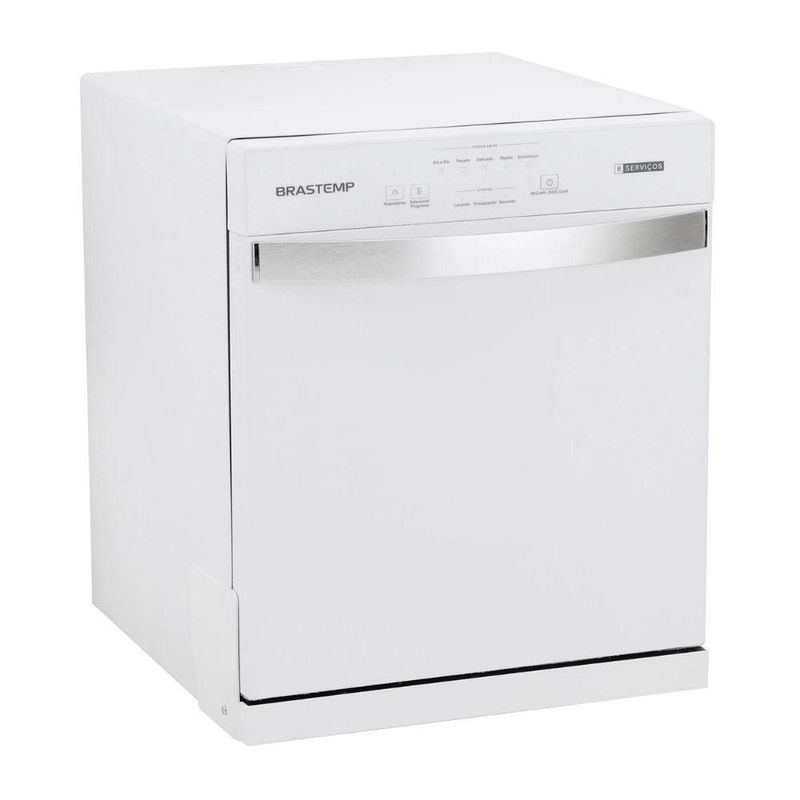 Lava-Louças Brastemp BLF08BB 8 Serviços de Bancada Branca para Cozinha Pequena 220V