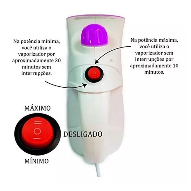 Ferro de Passar Roupa a Vapor Vertical Top Total Modelo Ferro a Branco 250ml 110V