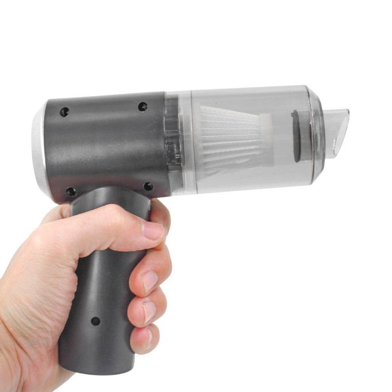 Aspirador Portátil sem Fio Shopmix Mini para Casa e Carro Recarregável com Ponteira Escova Preto