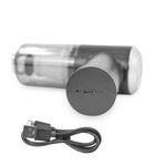 Aspirador Portátil sem Fio Shopmix Mini para Casa e Carro Recarregável com Ponteira Escova Preto