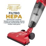 Aspirador de Pó Vertical 2 em 1 Britânia BAS1290V 1250W Reservatório 1L Filtro Hepa 220V