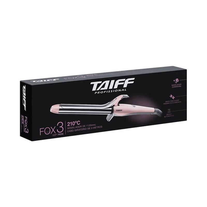 Modelador Fox 3 Soft Rose 210ºC Rosa Bivolt