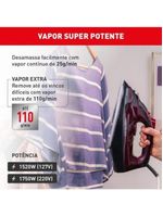 Ferro A Vapor Ultragliss Base Durilium Airglide 1520W Vinho