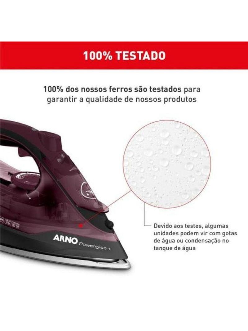 Ferro A Vapor Ultragliss Base Durilium Airglide 1520W Vinho