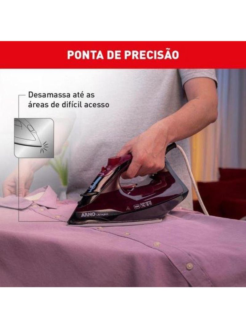 Ferro A Vapor Ultragliss Base Durilium Airglide 1520W Vinho