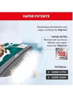 Ferro A Vapor Arno Steamgliss Base Antiaderente 110V