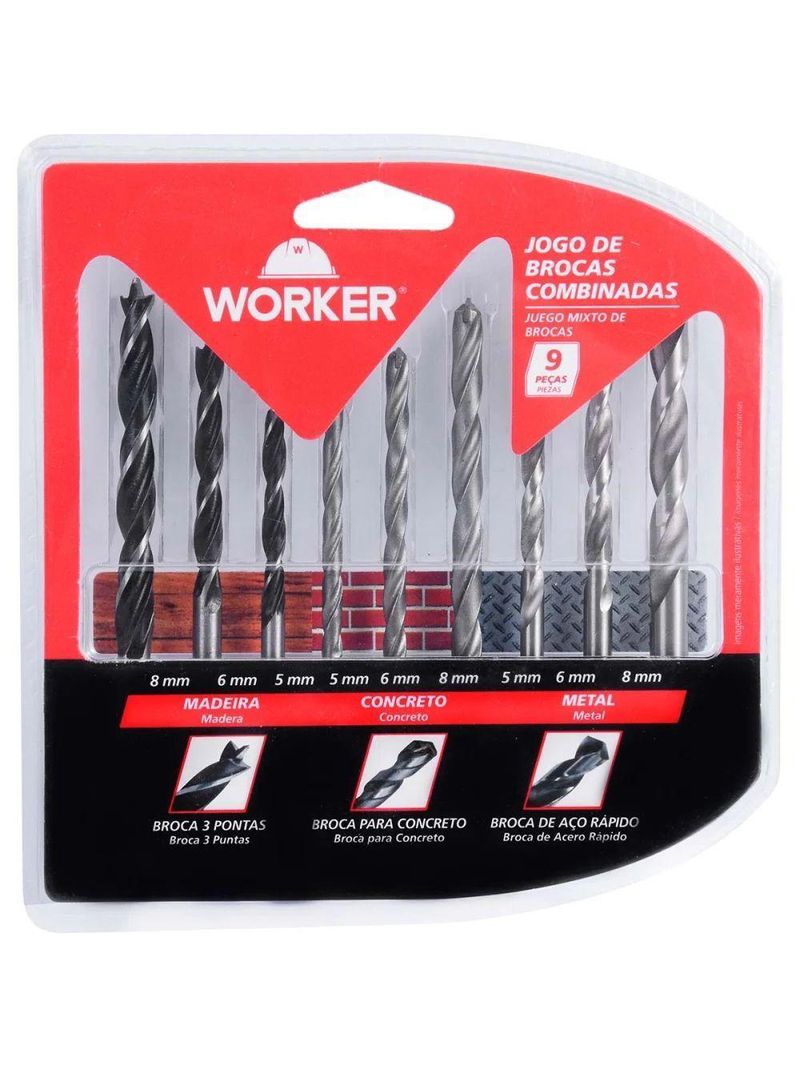 Kit Esmerilhadeira Furadeira 220v 24pc Worker
