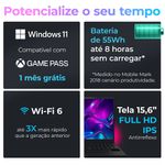 Notebook Positivo Vision R15M AMD® Ryzen 3-7330U Windows 11 8GB RAM 512GB SSD Wi-Fi 6 Tela 15” Full HD IPS - Minitela