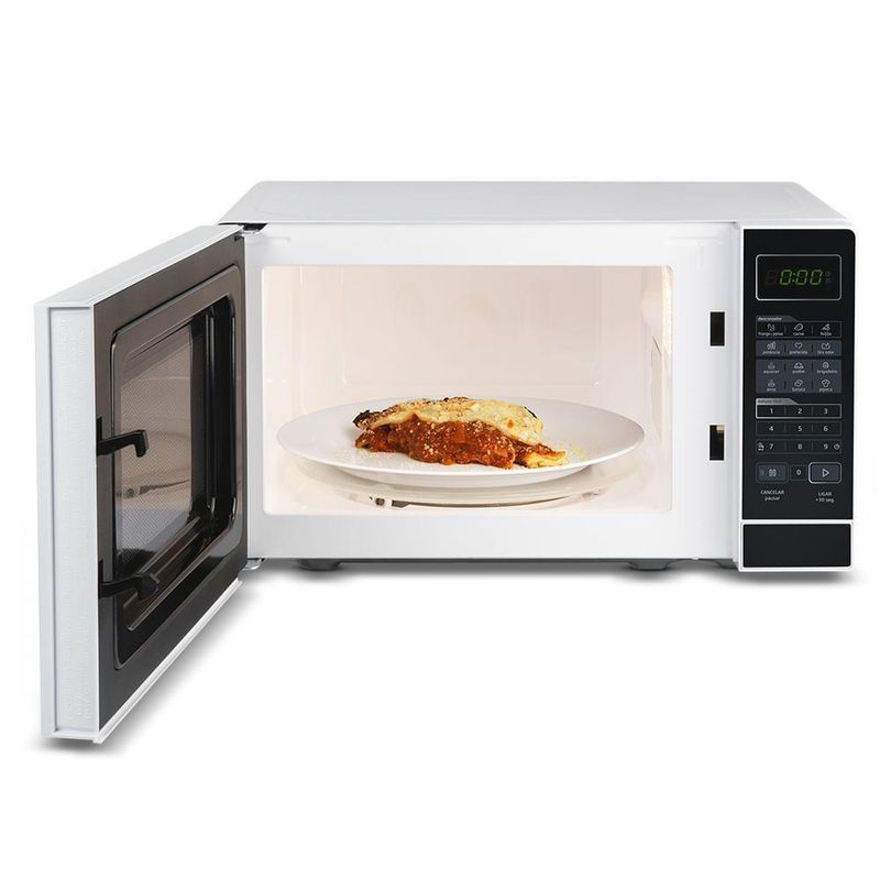 Micro-ondas 20l Branco Porta Preta Minuto Fácil Midea Mras22 - 220v