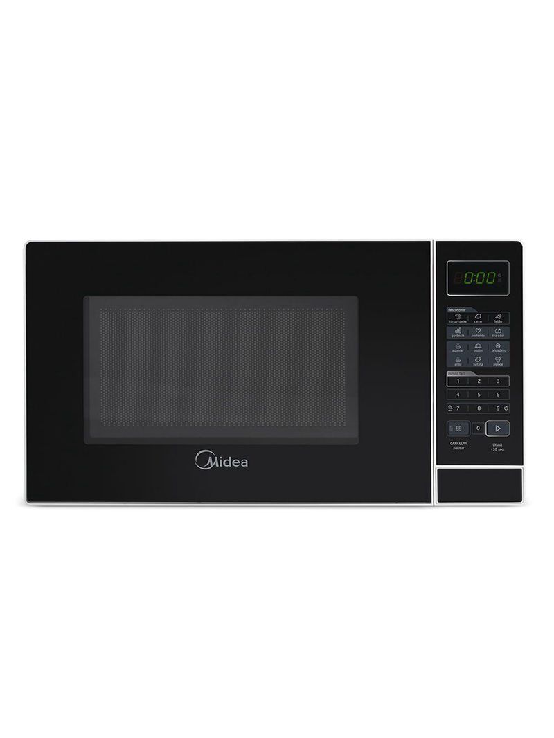 Micro-ondas 20l Branco Porta Preta Minuto Fácil Midea Mras22 - 220v