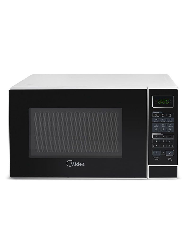 Micro-ondas 20l Branco Porta Preta Minuto Fácil Midea Mras22 - 220v