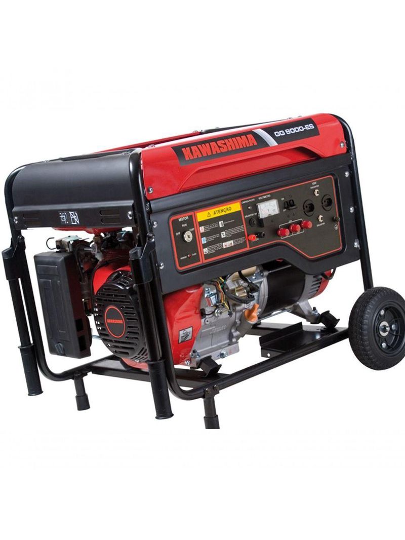 Gerador à Gasolina Kawashima Gg8000-es 8,0kw Mono Bivolt