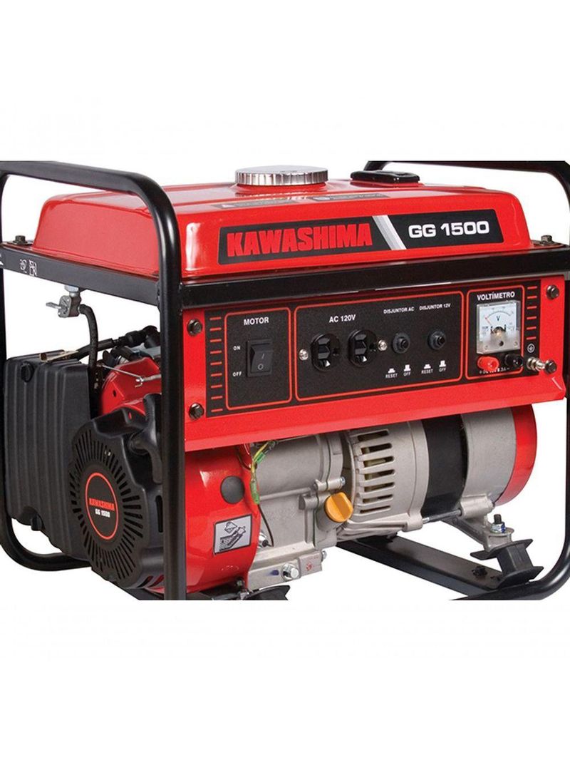 Gerador à Gasolina Kawashima Gg1500-220 1,2kw Mono 60Hz 220V