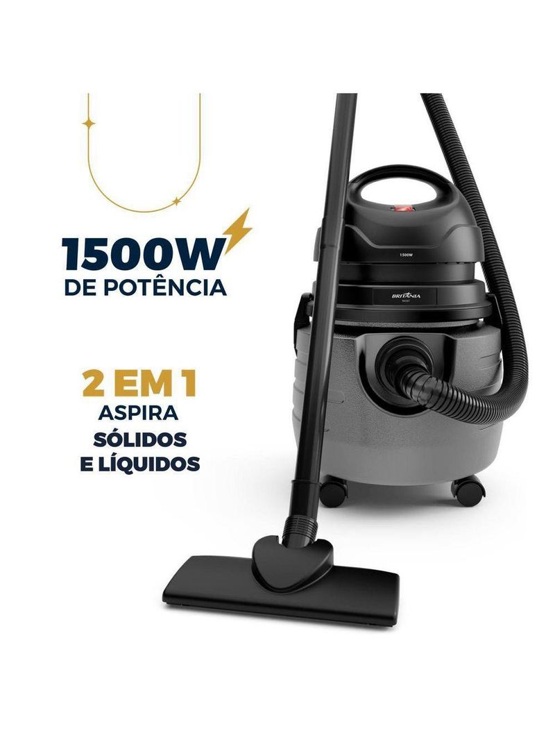 Aspirador De Pó Britânia 20L Função Sopro BAS87 220V