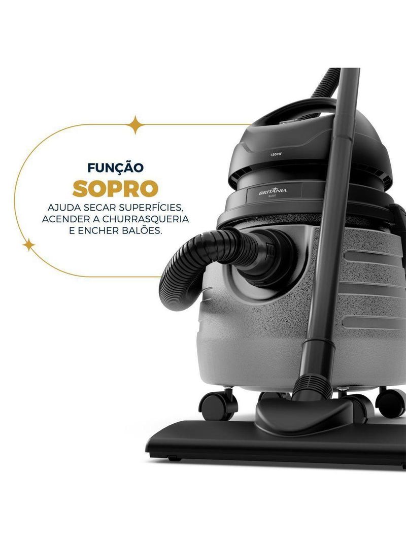 Aspirador De Pó Britânia 20L Função Sopro BAS87 220V