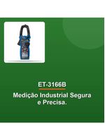 Alicate Amperimetro Digital True Rms Et-3166b