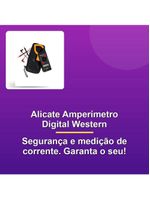 Alicate Amperímetro Digital Western
