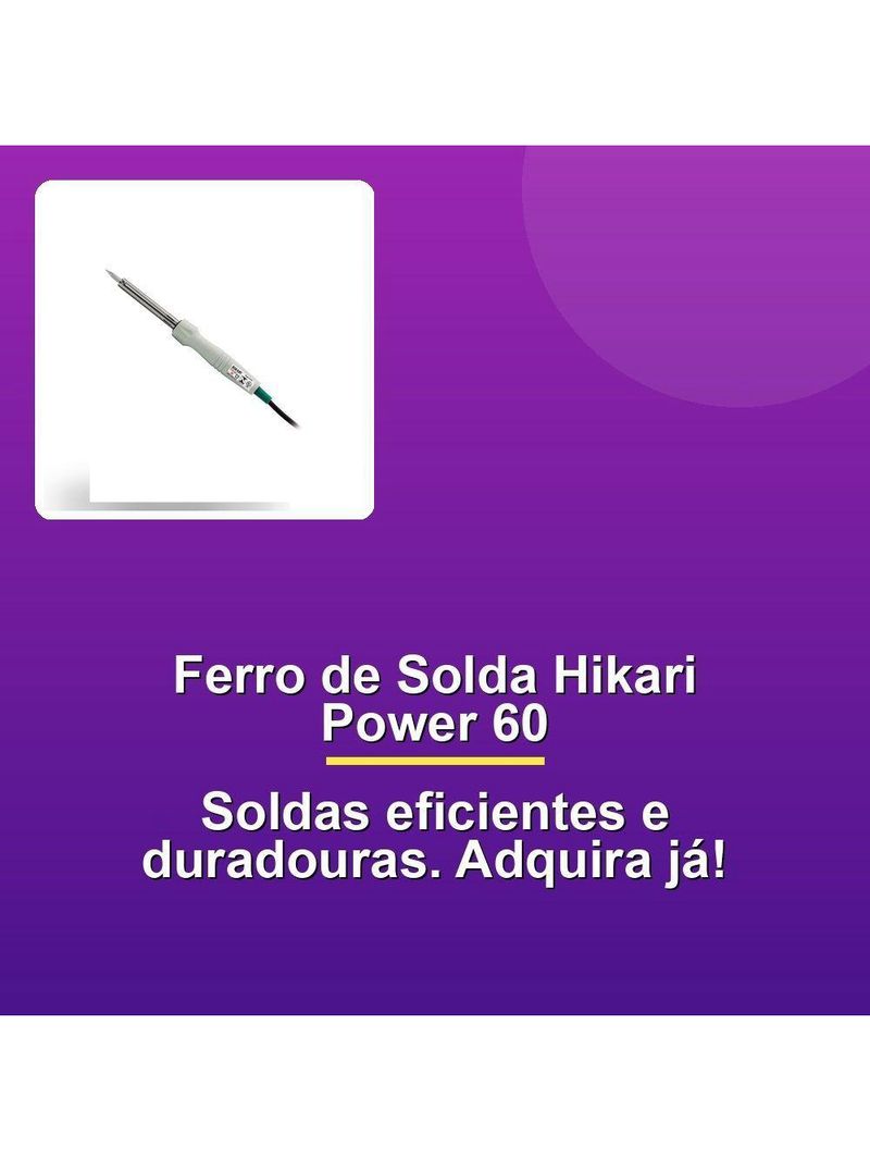 Ferro De Solda Hikari Power 60w 220V