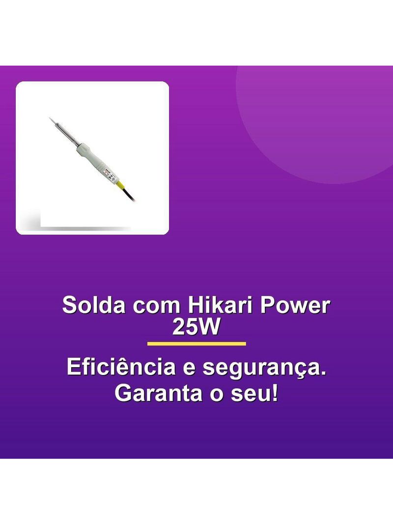 Ferro De Solda Hikari Power 25w 110V