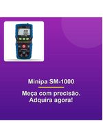 Multímetro Digital Minipa Sm-1000 Azul Preto