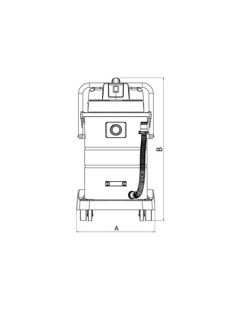 Aspirador De Pó Tramontina 50 Litros Em Aço Inox Para Sólidos E Líquidos 1400 W 220 V 44982020