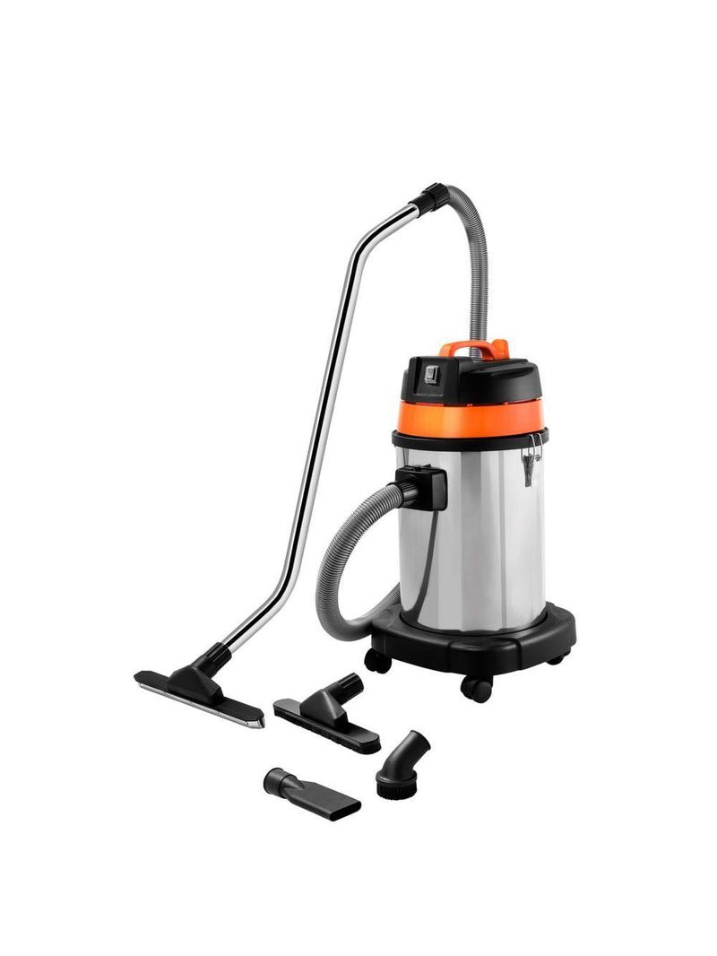 Aspirador De Pó Tramontina 30 Litros Em Aço Inox Para Sólidos E Líquidos 1400 W 220 V 44981020