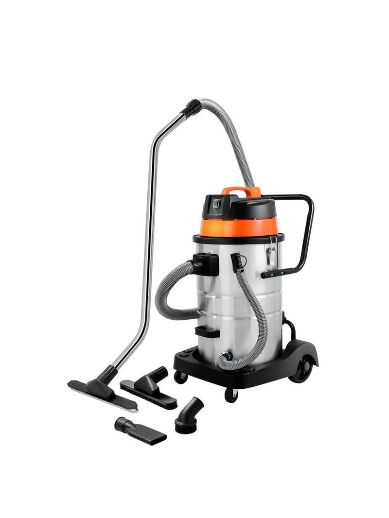Aspirador De Pó Tramontina 50 Litros Em Aço Inox Para Sólidos E Líquidos 1400 W 127 V 44982010