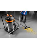 Aspirador De Pó Tramontina 80 Litros Em Aço Inox Para Sólidos E Líquidos 2400 W 127 V 44983010