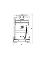 Aspirador De Pó Tramontina 80 Litros Em Aço Inox Para Sólidos E Líquidos 2400 W 127 V 44983010