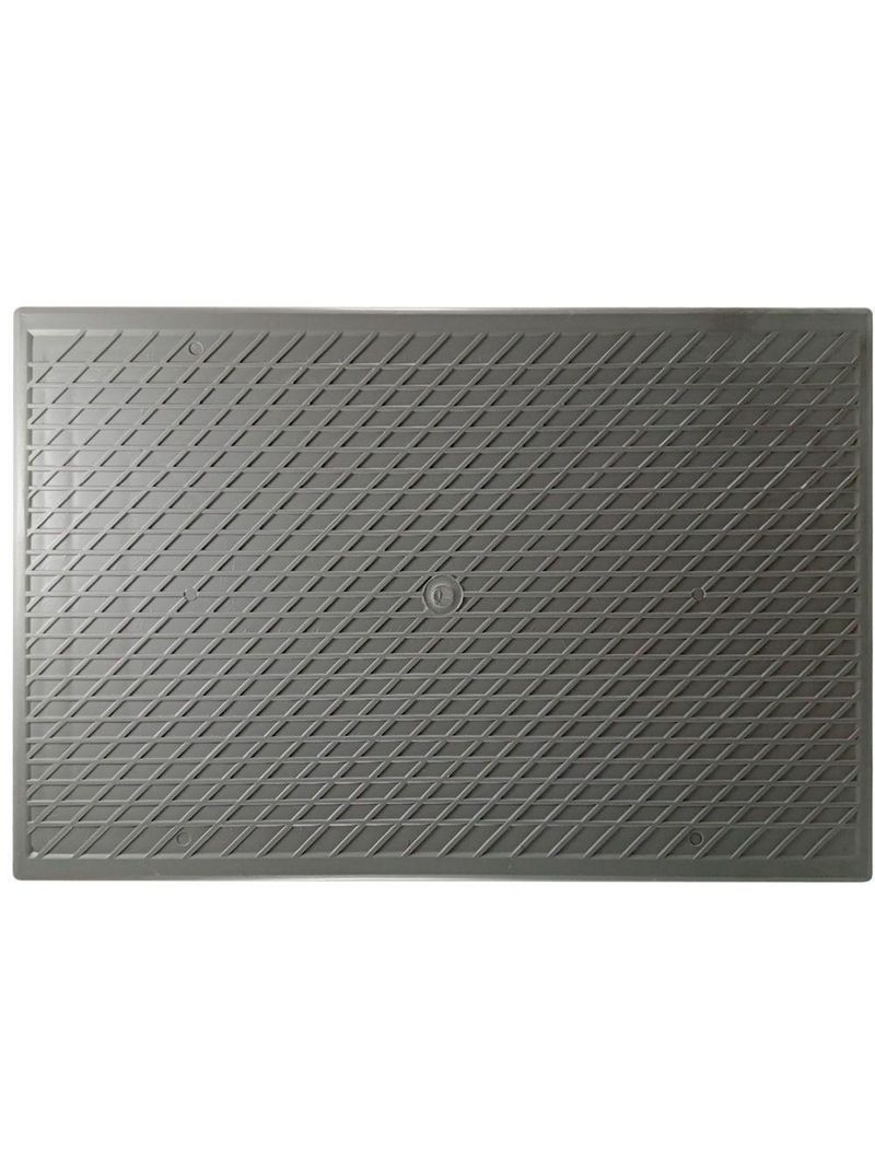 Desempenadeira Corrugada Cinza 22x34cm - 2005-s - Double Desempenadeira Corrugada Cinza 22x34cm - 2005-e - Double