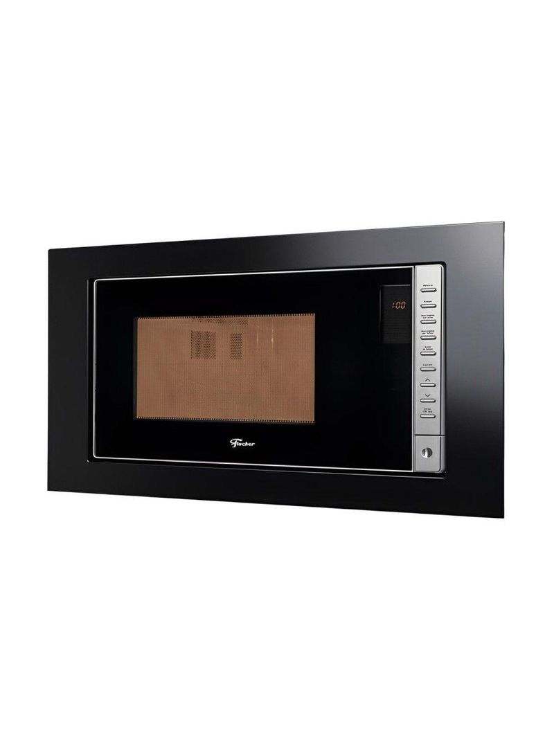 Micro-ondas Embutir Fit Line 25L Moldura Preta 220V Fischer