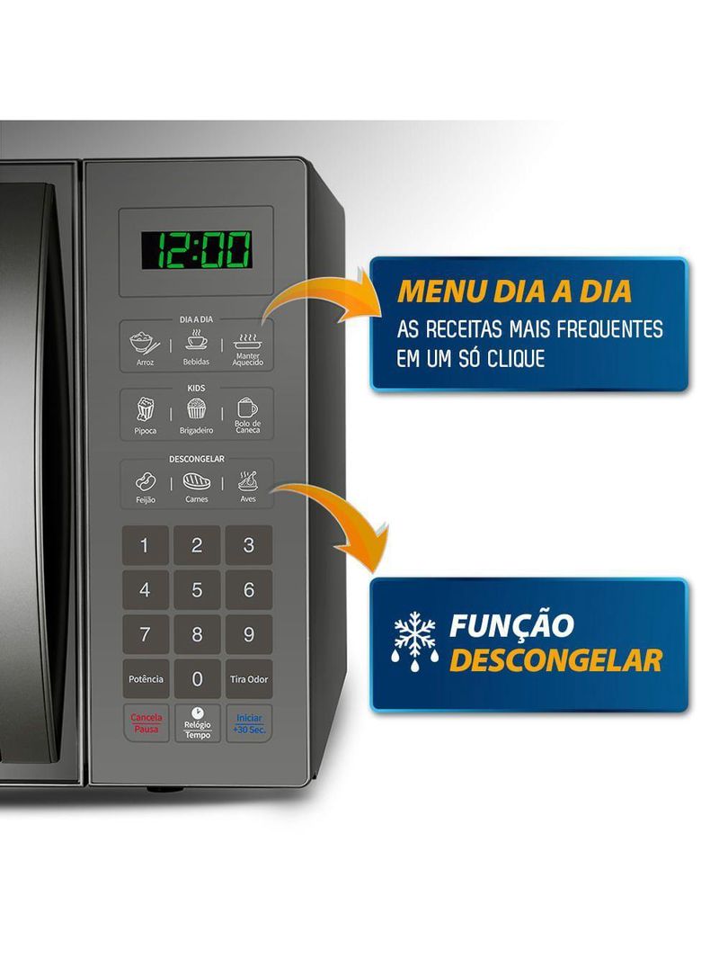 Micro-ondas 34l Mondial Mo-02-34-e 127v/60hz
