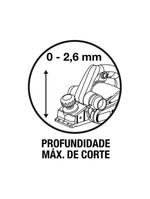 Plaina elétrica 710w 82mm 110v - tramontina