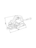 Plaina elétrica 710w 82mm 220v - tramontina