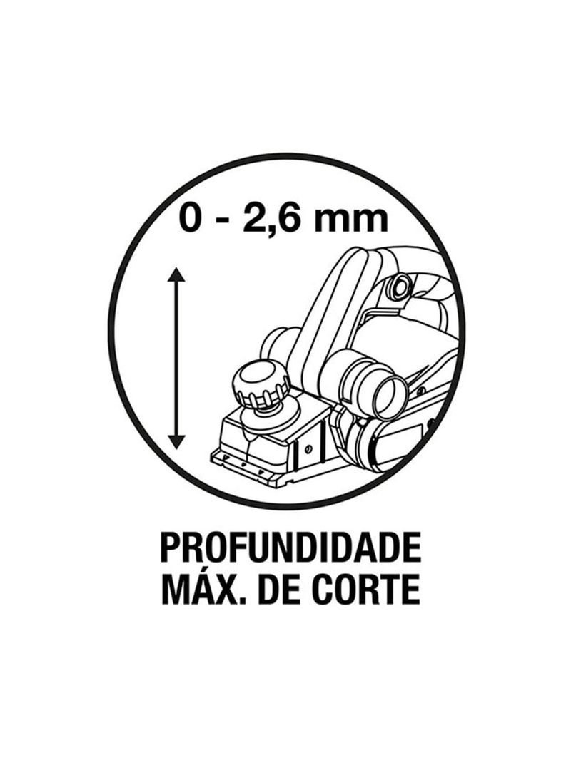 Plaina elétrica 710w 82mm 220v - tramontina