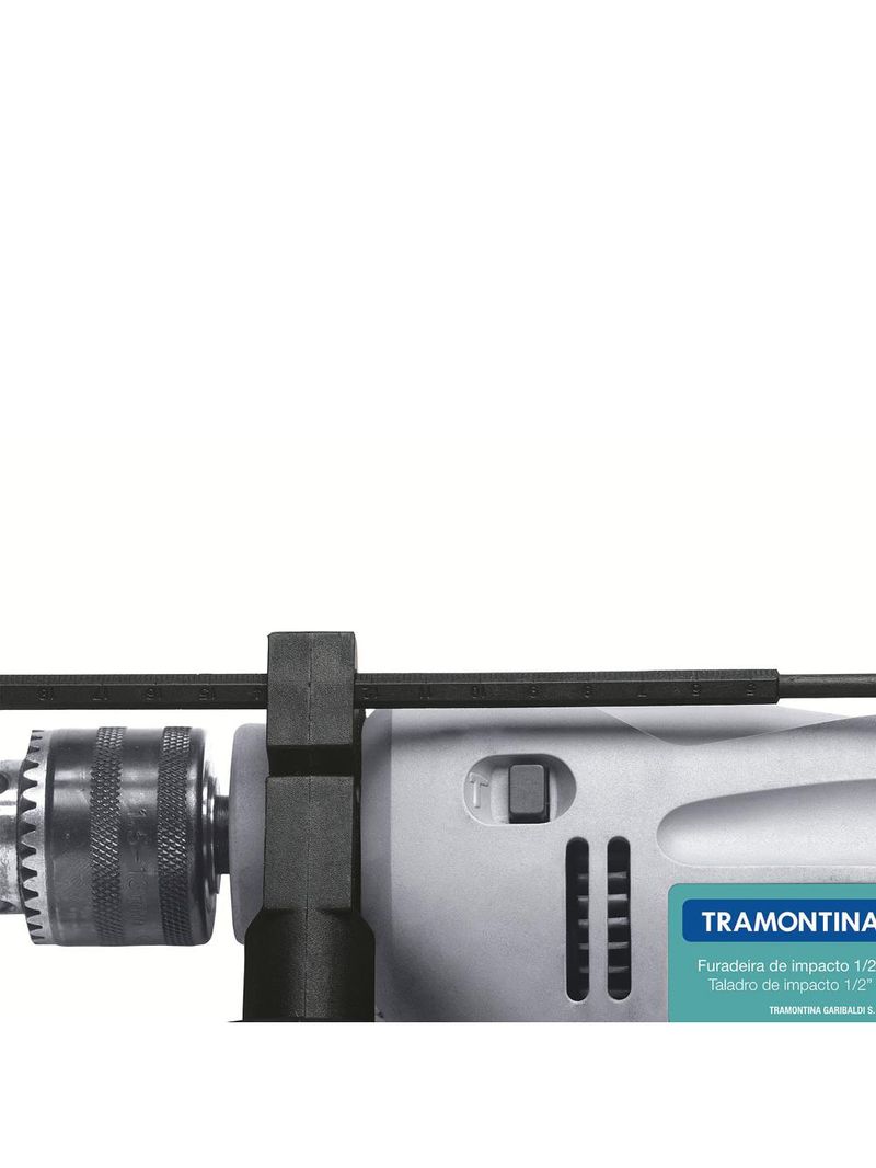 Furadeira de impacto 1/2" 500w com kit de parafusos e buchas 220v - tramontina